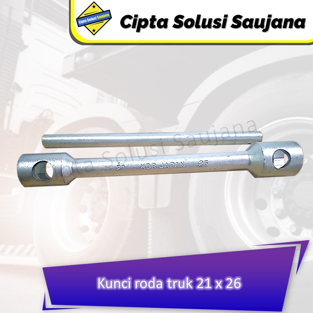 KUNCI RODA BAN TRUK 21 X 26 PEMBUKA BAUT BAN CANTER COLT DIESEL ENGKEL TRUCK WHEEL SPANNER
