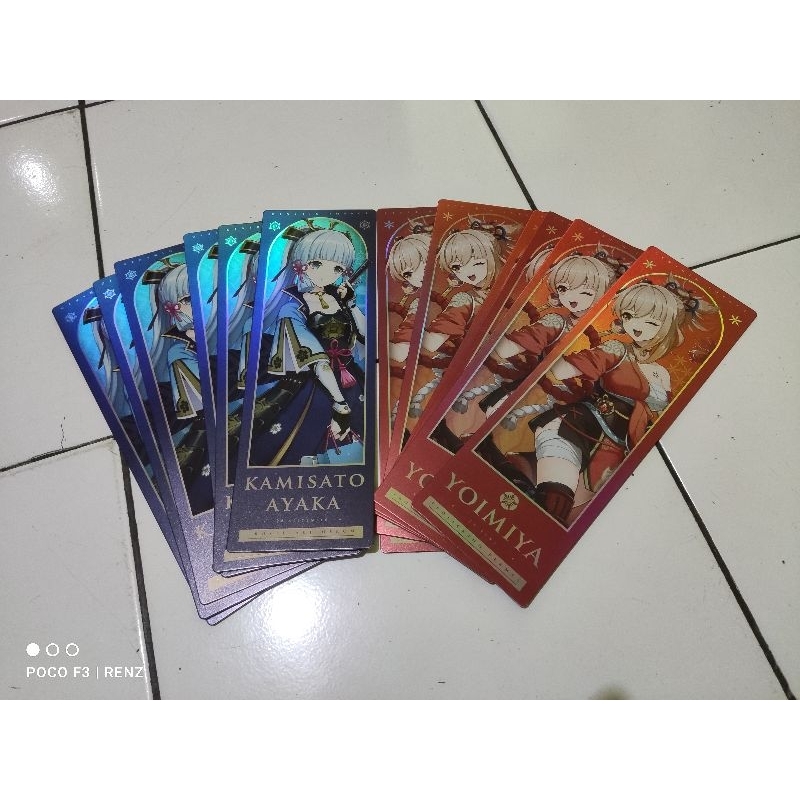 Genshin Impact Official Merch Tiket Ayaka & Yoimiya Festival Kenangan Teyvat