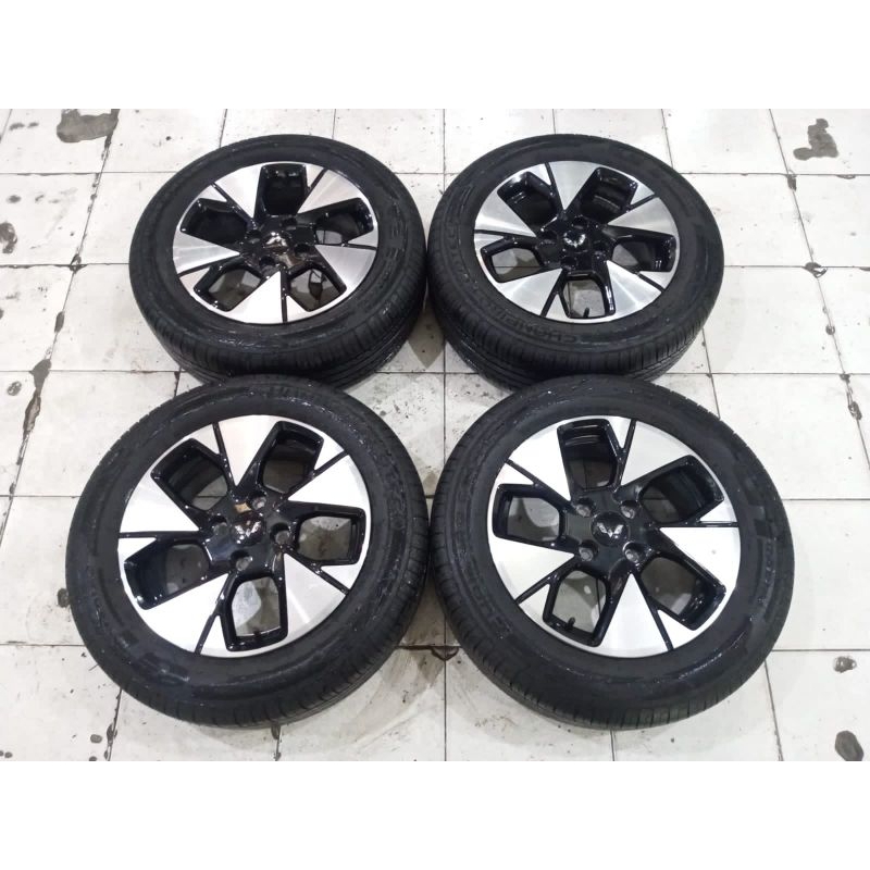 pelek Copotan mobil Wuling Alves ring 16+ban 205 60 R16 lebar 6 pcd 4x114