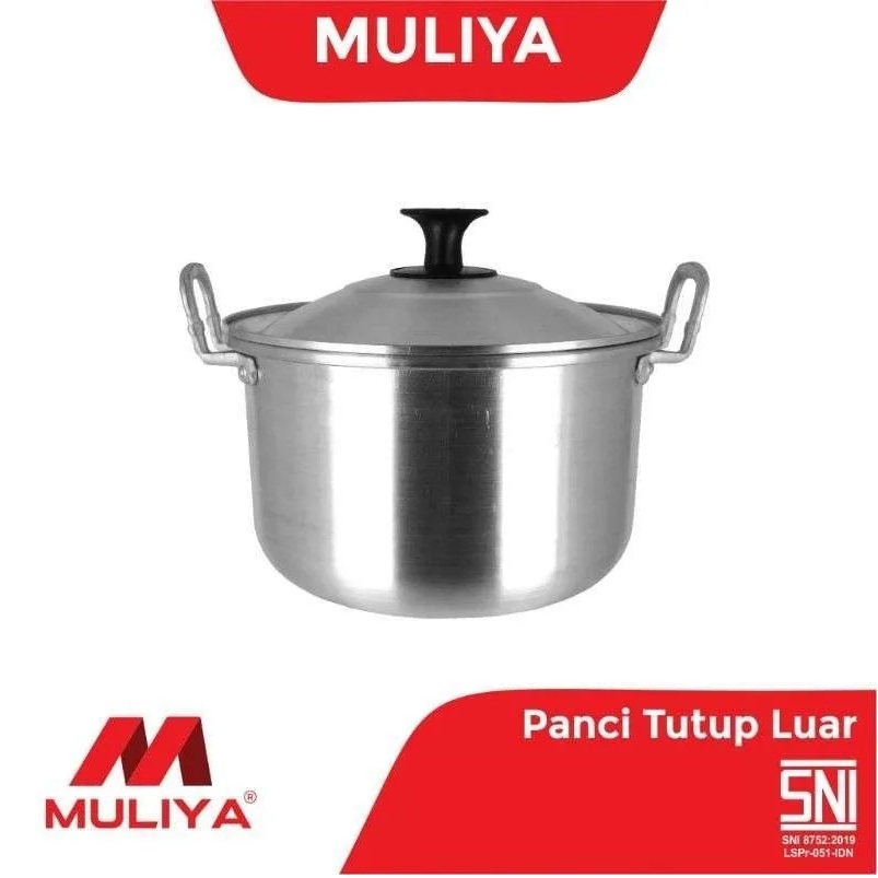 Panci Tutup Luar Aluminium PTL Muliya 24 cm