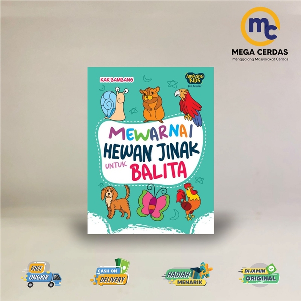 

BUKU MEWARNAI HEWAN JINAK UNTUK BALITA