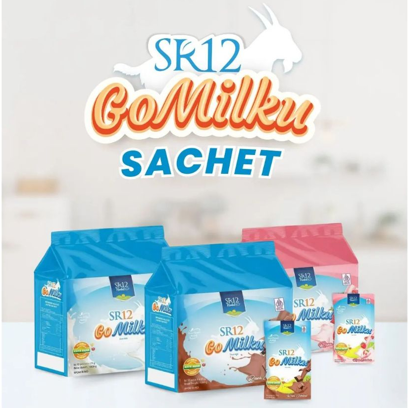 

GOMILKU SACHET POUCH 1 kilo/Gomilku SR12/kemasan sachet/susu kambing etawa/no bau prengus