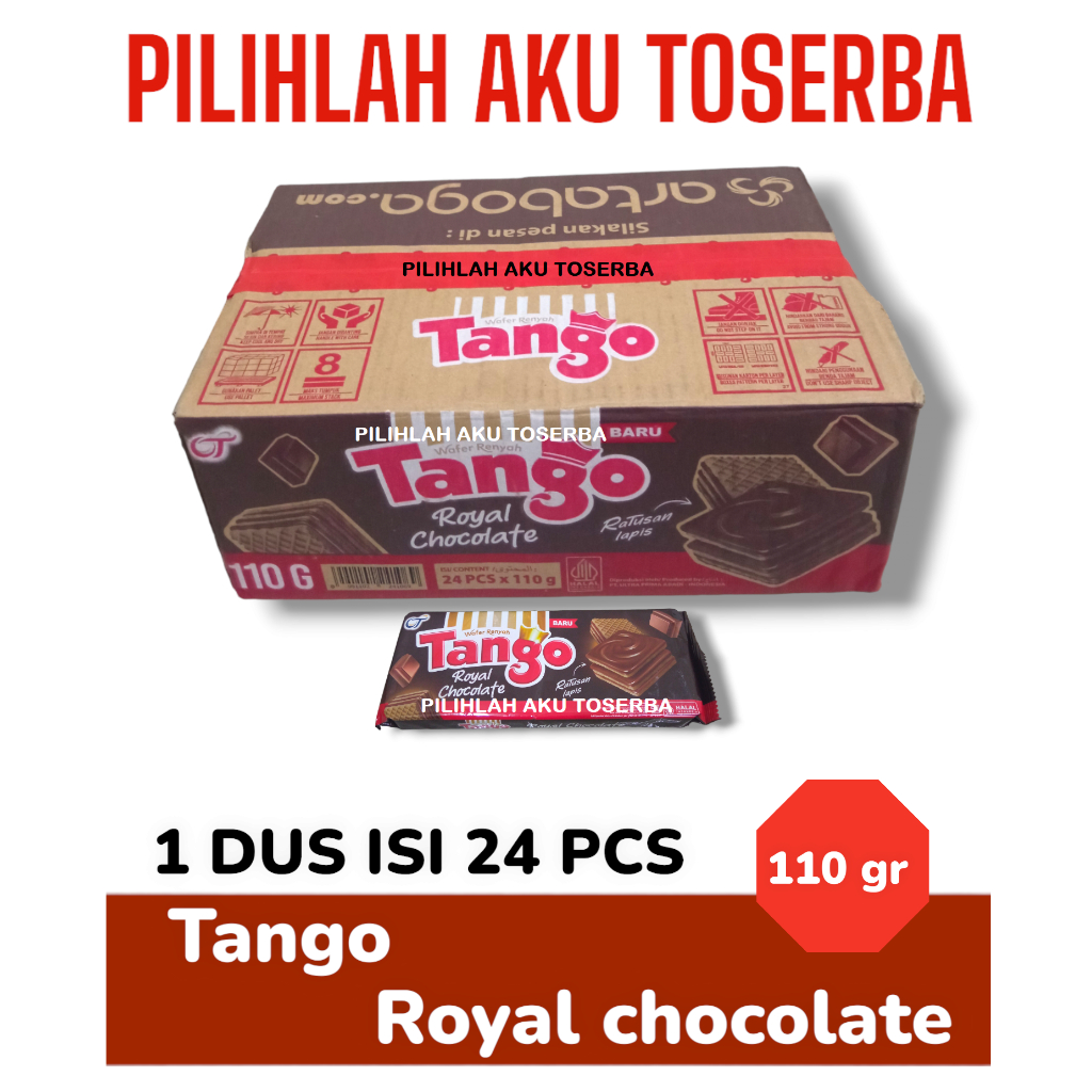 

Tango Wafer ROYAL CHOCOLATE 110 gr - ( HARGA 1 KARTON ISI 24 PCS )