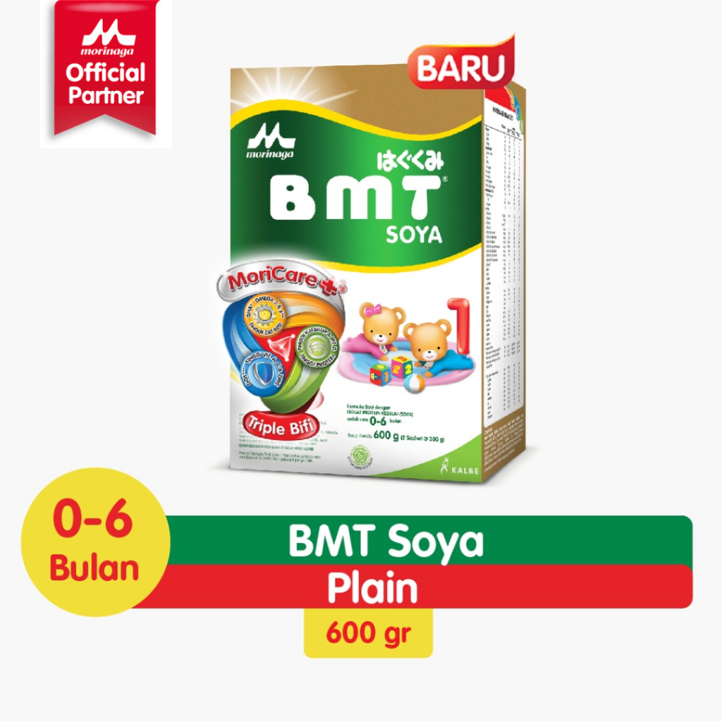 MORINAGA BMT SOYA 600 GR / SUSU BAYI 0-6 BULAN