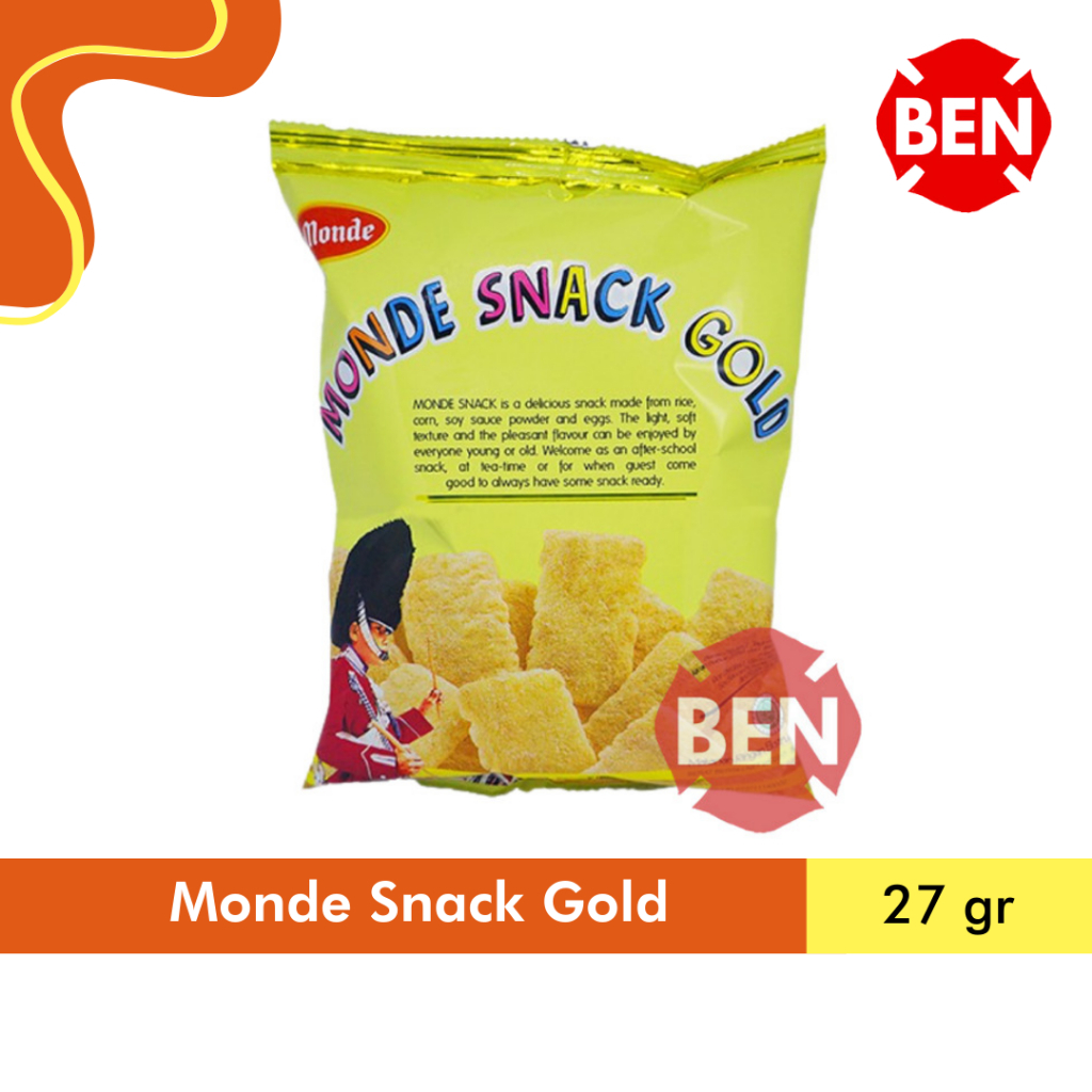 

Monde Snack Gold / Red 27g 27gr 27 g gr gram Serena Kuning Kecil Biskuit Dus