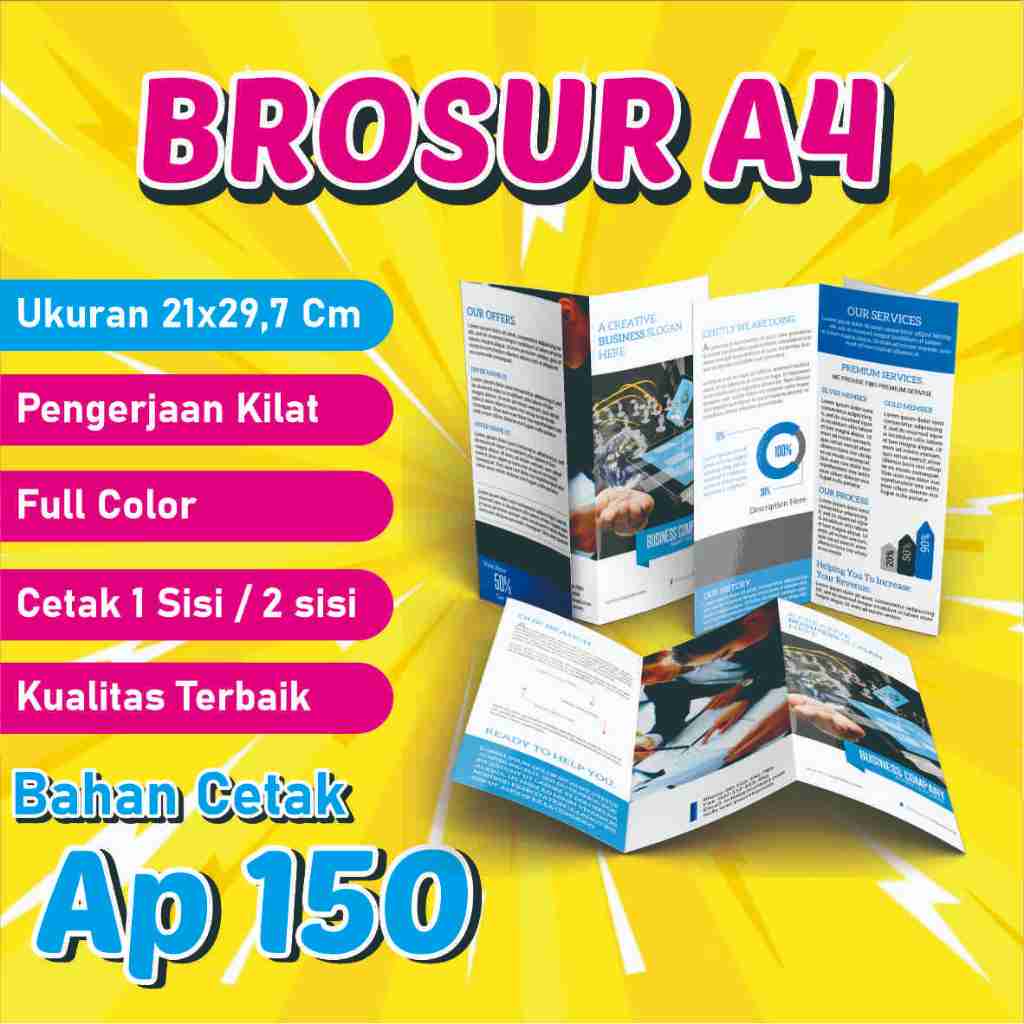 

CETAK BROSUR A4 TERMURAH [ 1 SISI / 2 SISI ] || CUSTOM BROSUR A4 || CETAK FLYER A4