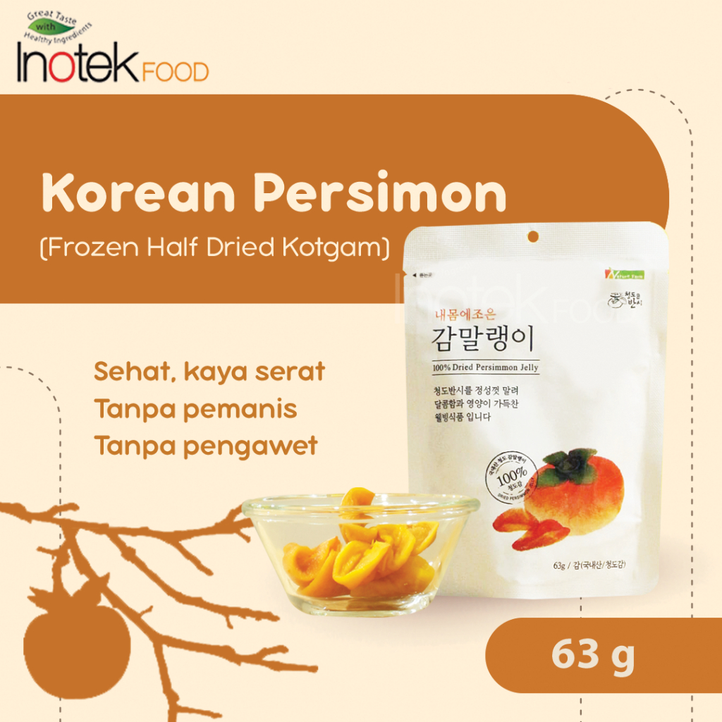 

Kesemek Setengah Kering Korea - Korean Persimmon - Half Dried Kotgam 63gr
