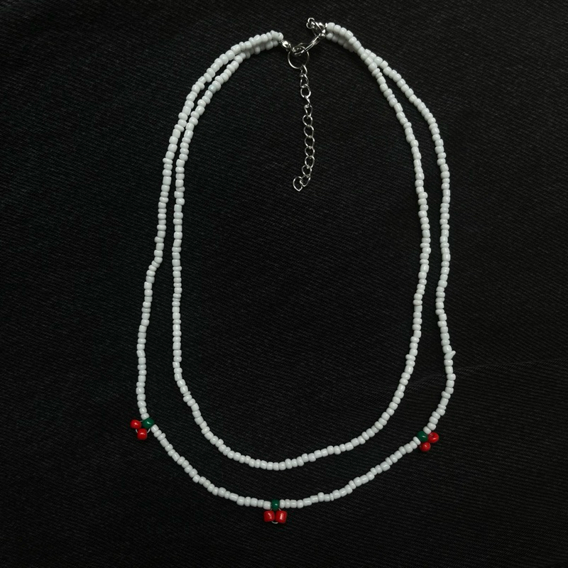 Cherry necklace / kalung manik / beads neacklace