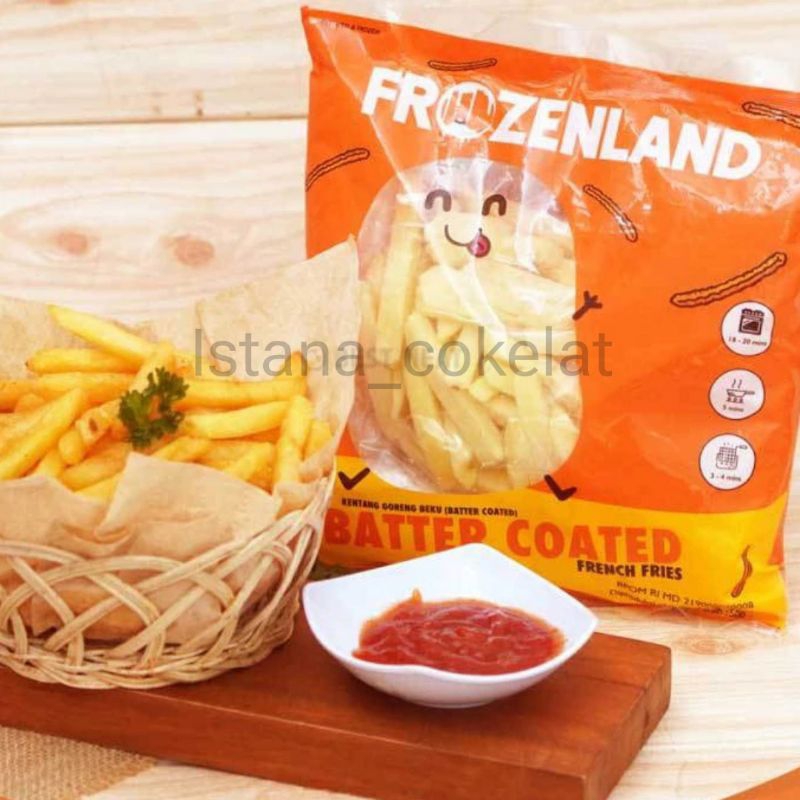 

Frozenland Kentang Batter Coated 500gr/ Shoestring 500gr