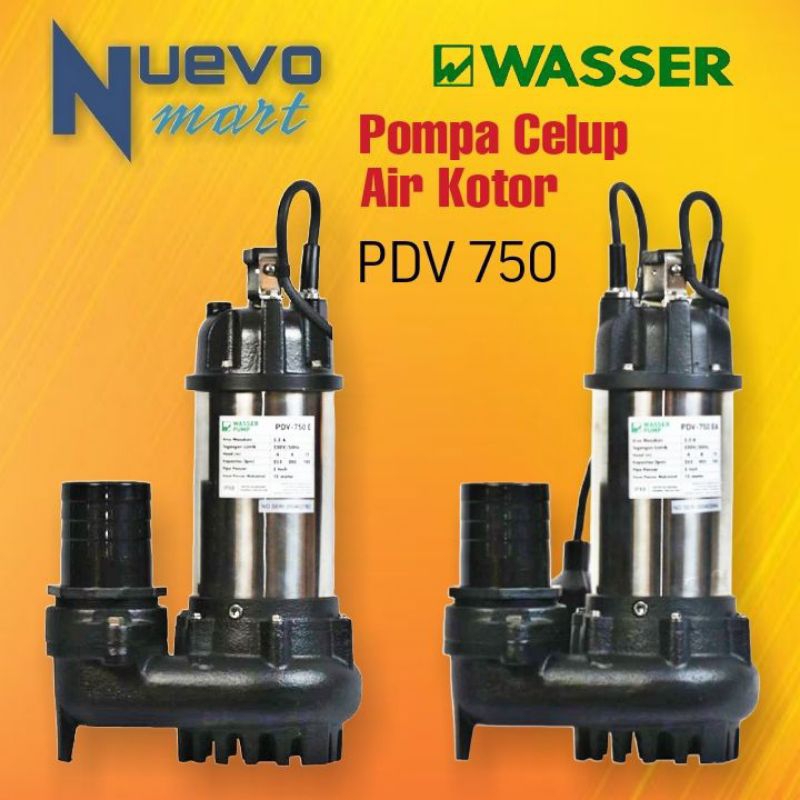 Pompa Celup Air Kotor Kolam WASSER PDV 750 E PDV 750 EA