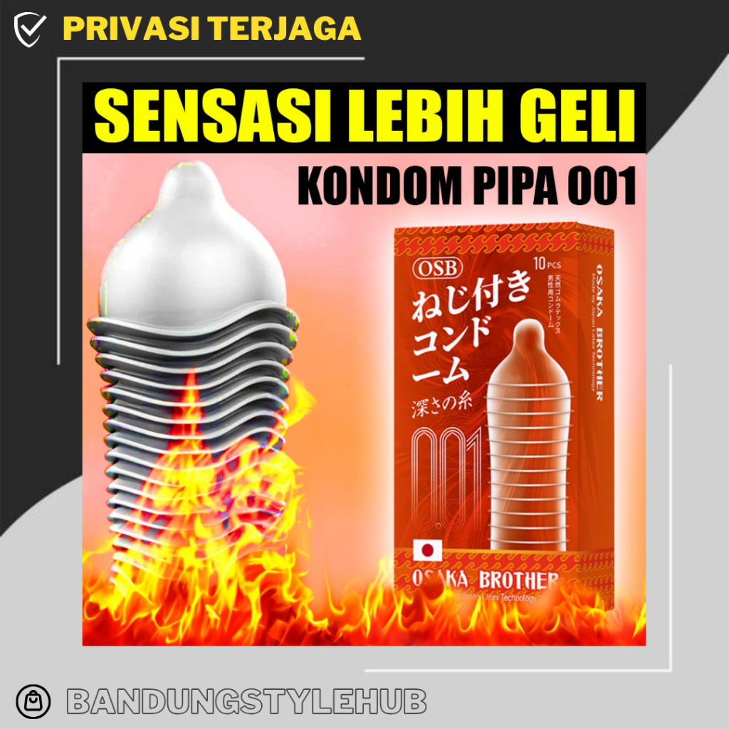 [NEW] Kondom Pria 001 Berduri dan Bersisik - Men Condom 001 Dotted Rubbed - Kualitas Premium - OSB J