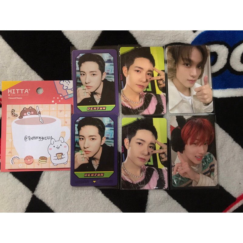 PC RENJUN HAECHAN JISUNG GAME CARD PINK CHRISTMAS
