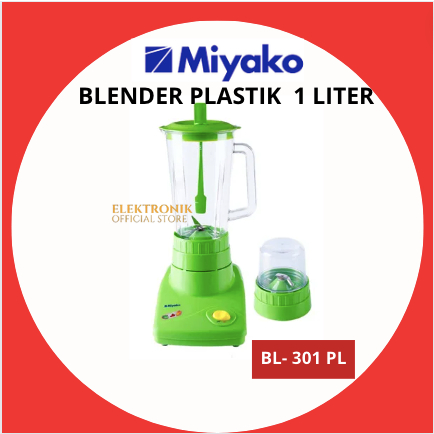 MIYAKO BLENDER PLASTIK  BL 301 PL KAPASITAS 1 LITER/BL301PL/BL 301PL/BL301 PL/BL-301-PL/BLENDER PLAS