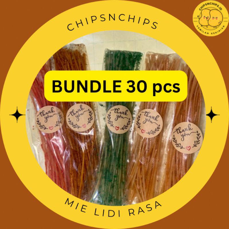 

[CHIPSNCHIPS] PAKET HEMAT 30 MIE LIDI RASA