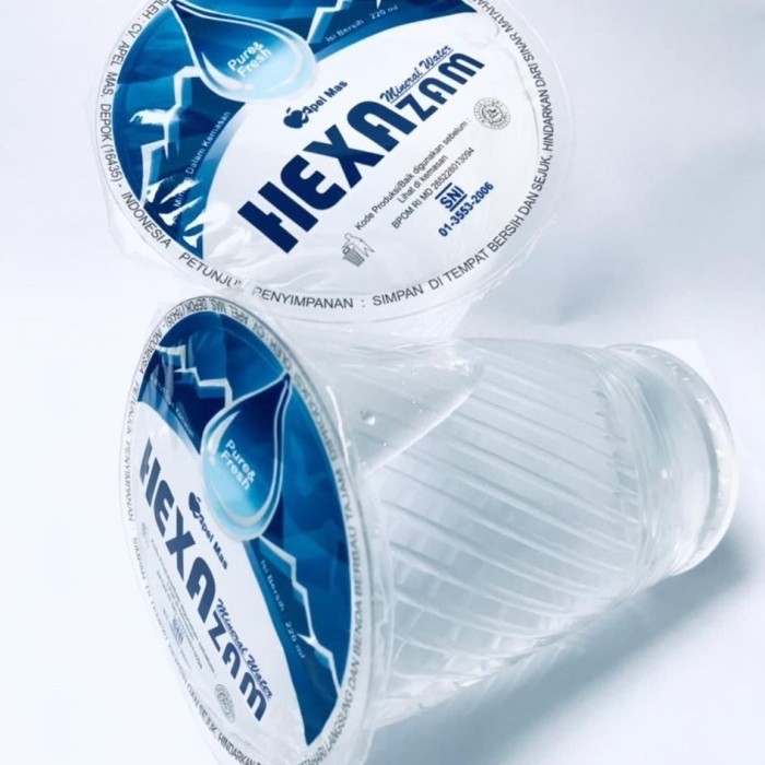 

Air Mineral Gelas Hexa | 220ml Isi 24