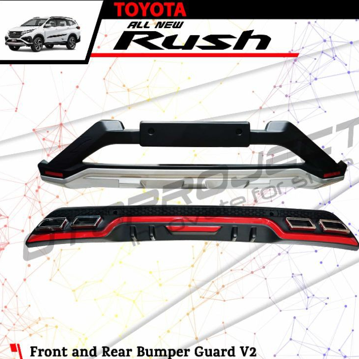 Front Bumper Guard All New Rush Rear Bumper Guard All New Rush