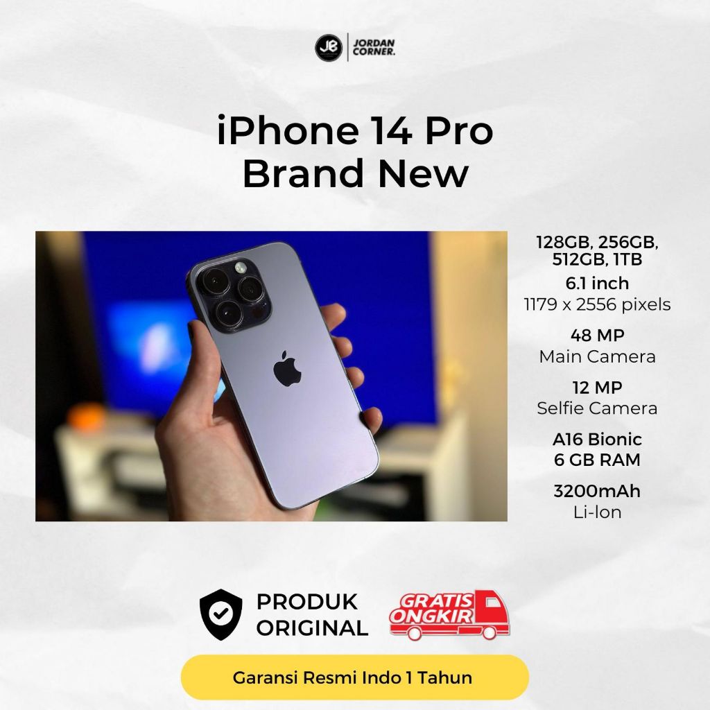 SMARTPHONE 14 PRO BRANDNEW BERGARANSI RESMI INDONESIA