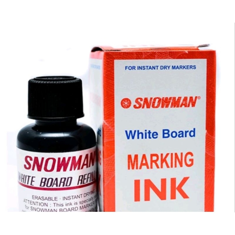 

tinta spidol white board snoman/ snowman white board marking ink/reffil spidol