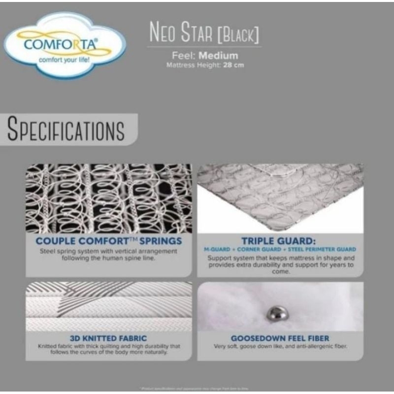 Comforta Neo Star (kasur) 90/100/120/140/160/180/200