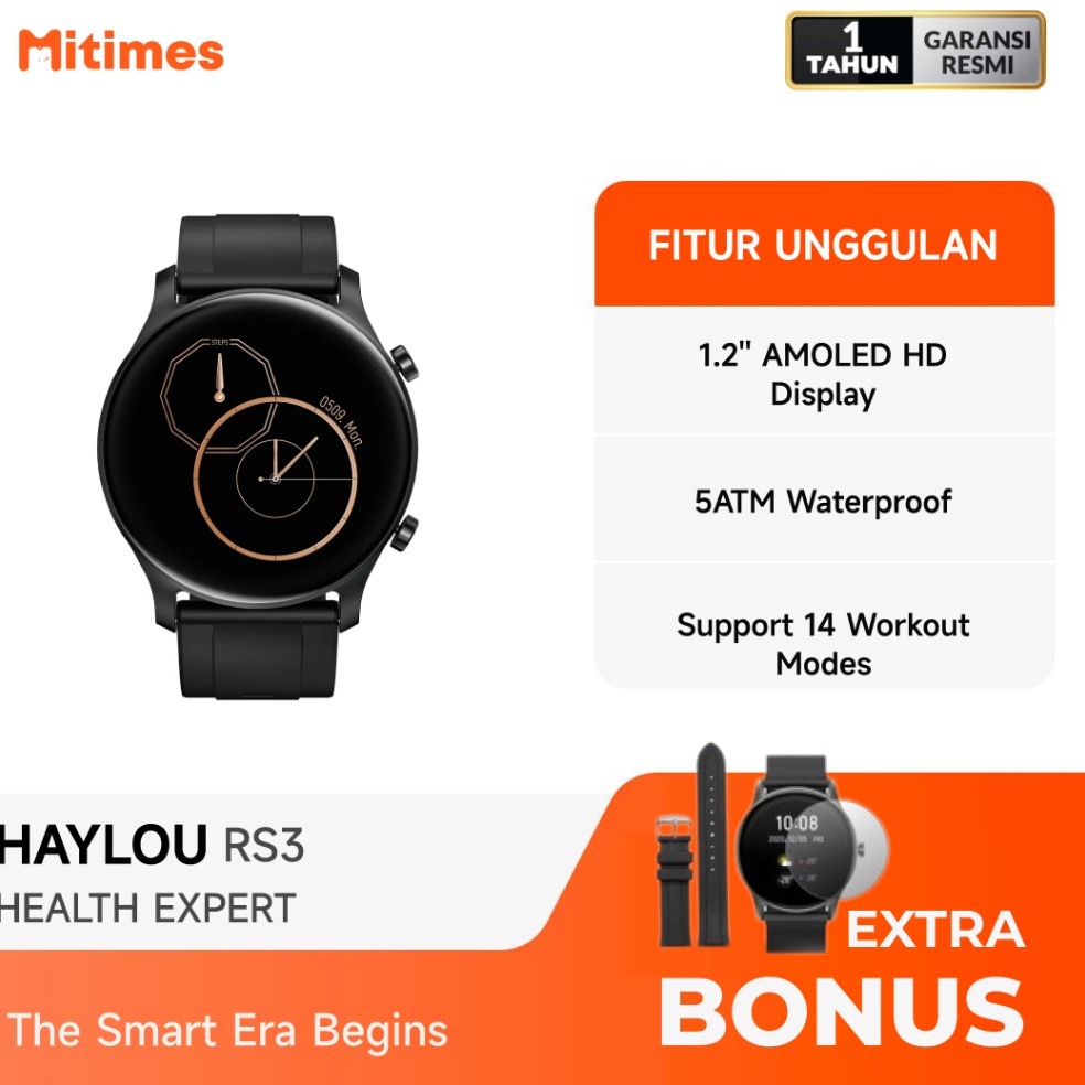 Haylou RS3 Smartwatch 12 Inch Amoled GPS SpO2 p J3G3
