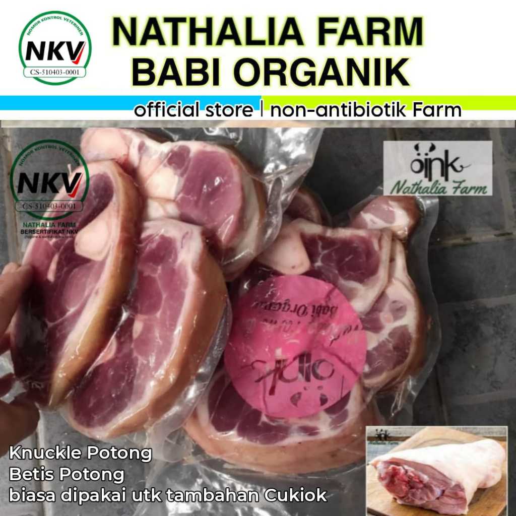 

BETIS potong KNUCKLE / 1 KG - Babi Organik Nathalia Farm - Babi Import peternakan di Indonesia