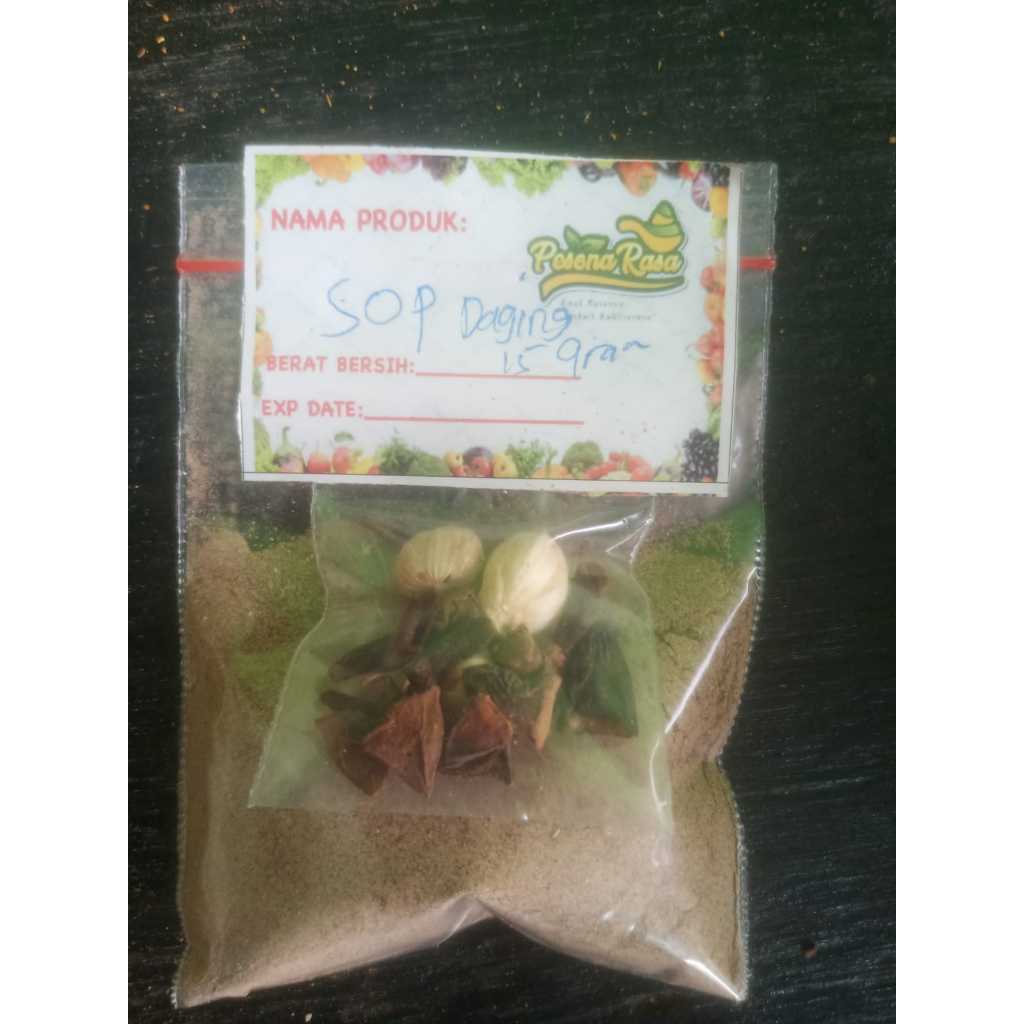 

paket instan sop daging 15gr