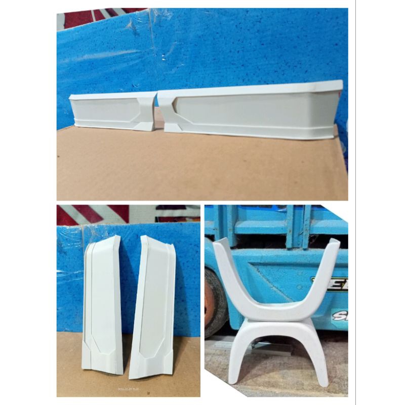 Bemper samping pengaman samping miniatur truk canter giga