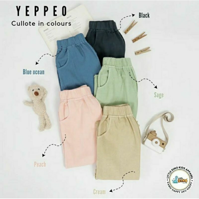 kulot soft jeans warna warni little dino