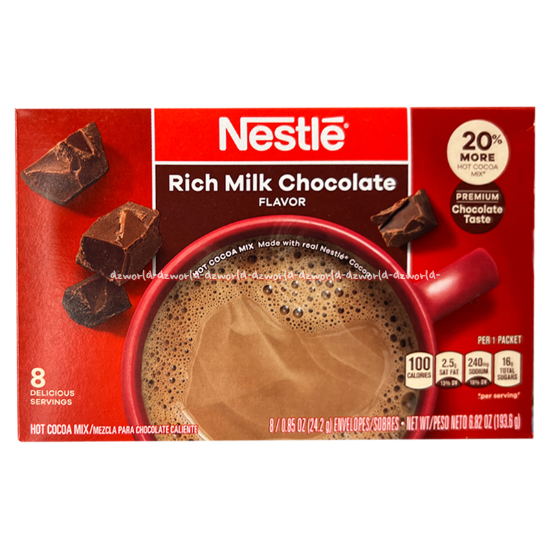 

Nestle 8sachet Rich Milk Chocolate Flavour Coklat Bubuk Minuman Rasa Cokelat