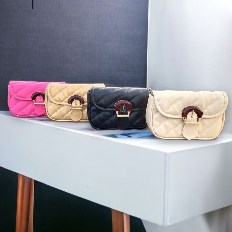 Tas Selempang Wanita Rantai luxury / Tas Mini Sling Bag Premium / Tas Rantai Anyam Wanita Terbaru - 