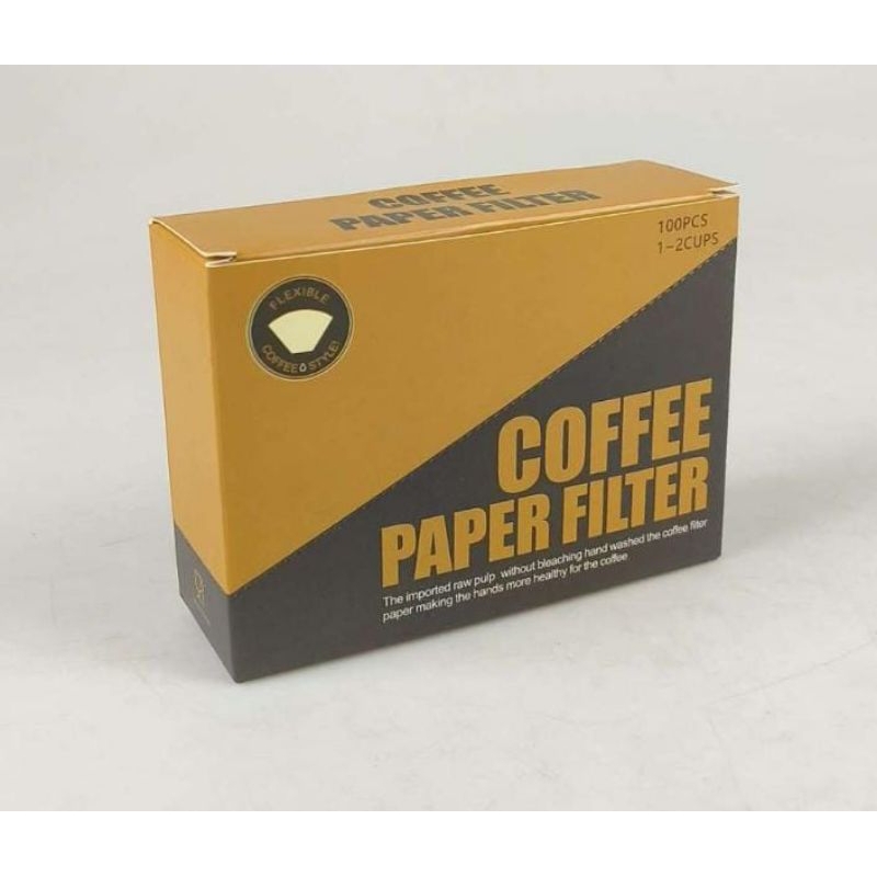 Coffee Filter Paper White / Kertas Saringan Kopi V60 / Filter Kertas Kopi Warna Putih 1-2 cup dan 2-