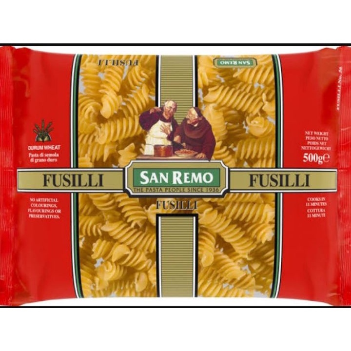 

MEGA SALE PASTA FUSILLI SAN REMO 5gr