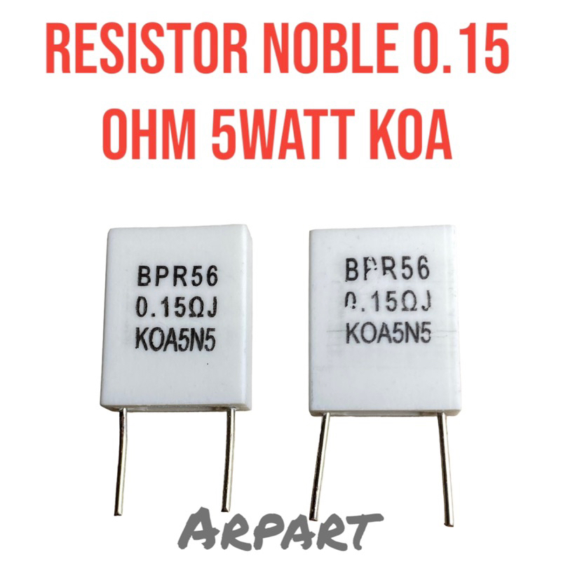 resistor 0.15ohm 5watt nouble KOA