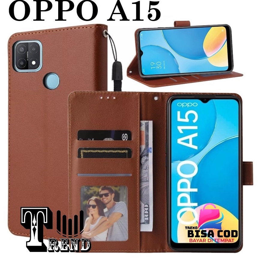 Lfh FLIP COVER OPPO A15  A15S LEATHER CASE FLIP OPPO A15  A15S