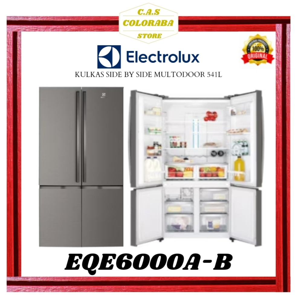 KULKAS ELECTROLUX EQE6000A-B KULKAS SIDE BY SIDE INVERTER EQE6000AB EQE6000 EQE 6000 A B