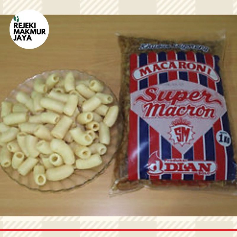 

1 KG Macaroni Super Macron SM Dian mentah Makroni goreng Makaroni snack viral