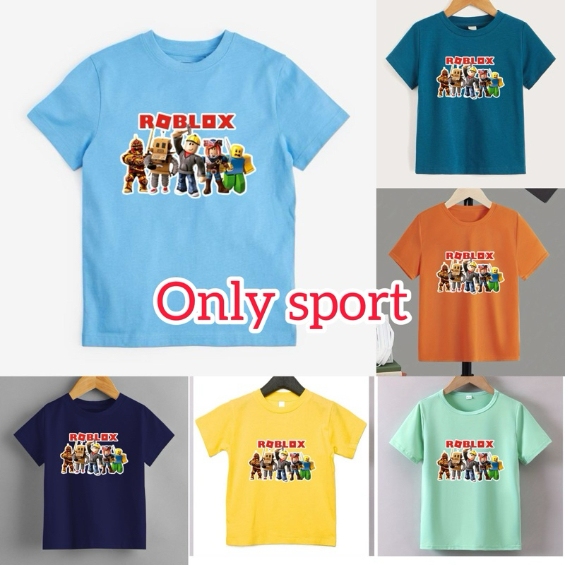 KAOS ANAK DISTRO ROBLOX 1-10 TAHUN / BAJU ANAK MURAH ROBLOX CEWEK COWOK