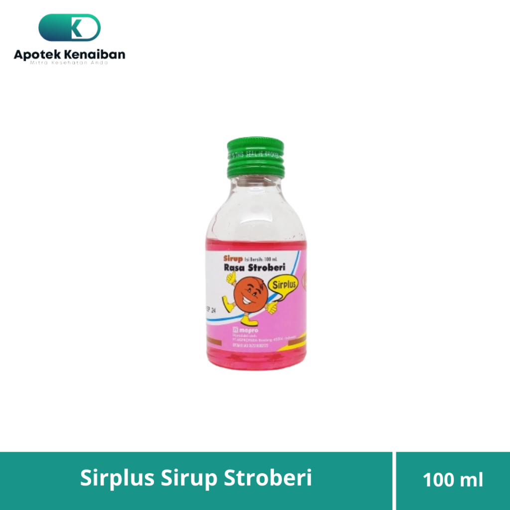 

SIRPLUS SIRUP RASA STRAWBERRY 100 ML / PEMANIS OBAT