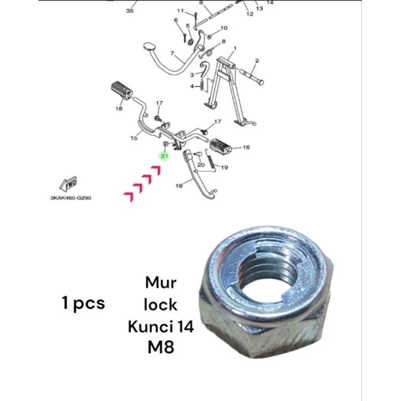 mur standar 1 yamaha rx king rxking