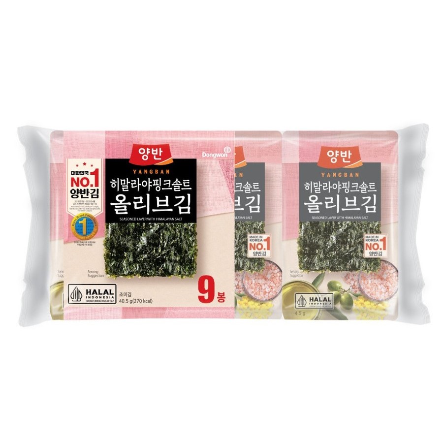 

Dongwon Seasoned Laver With Olive Himalaya Salt 40,5gr
