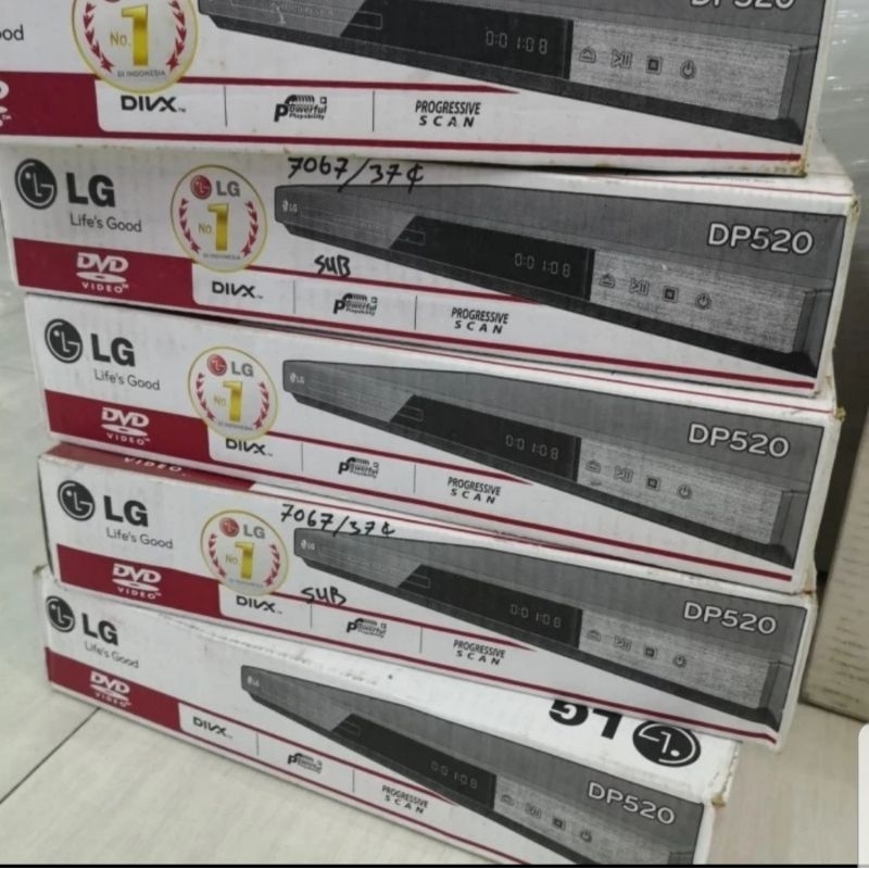 LG DP520 Slim DVD Player Original New Baru