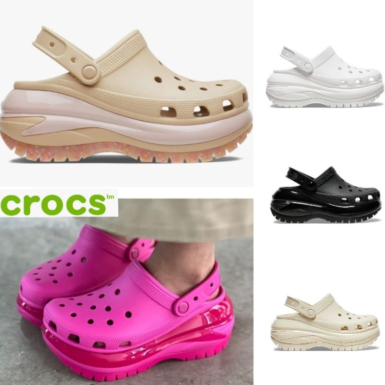 Modern Crocs Classic Mega Crush Clog  Crocs Mega Crush Clog  Sandal Wanita  Crocs wanita