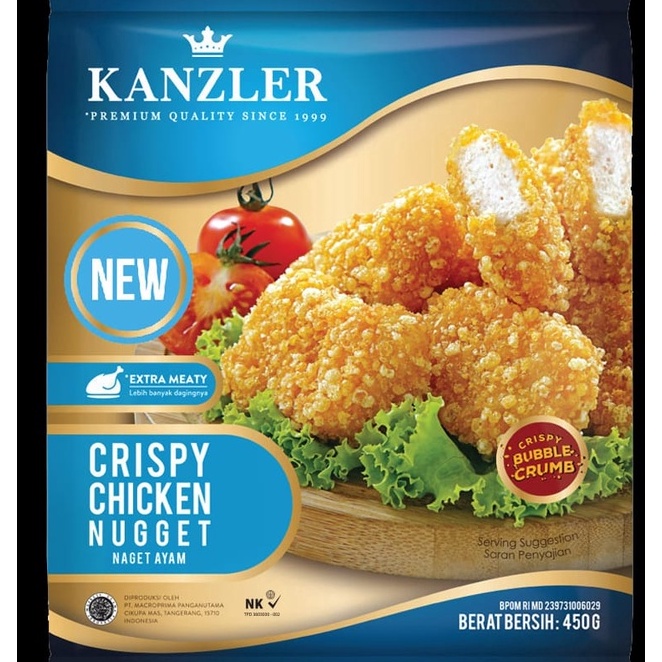 

CRISPY CHICKEN NUGGET KANZLER 45GR NAGET AYAM KRISPI HALAL