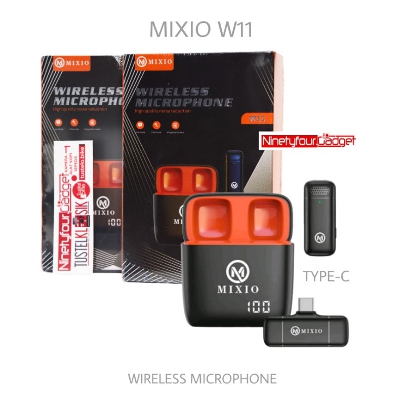 Mixio W11 Single Wireless Microphone Bluetooth Mic Smartphone Camera