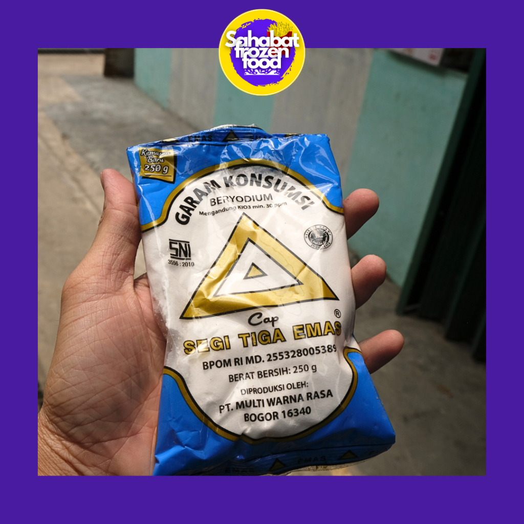 

Garam Cap Segi Tiga Emas - 250 gram