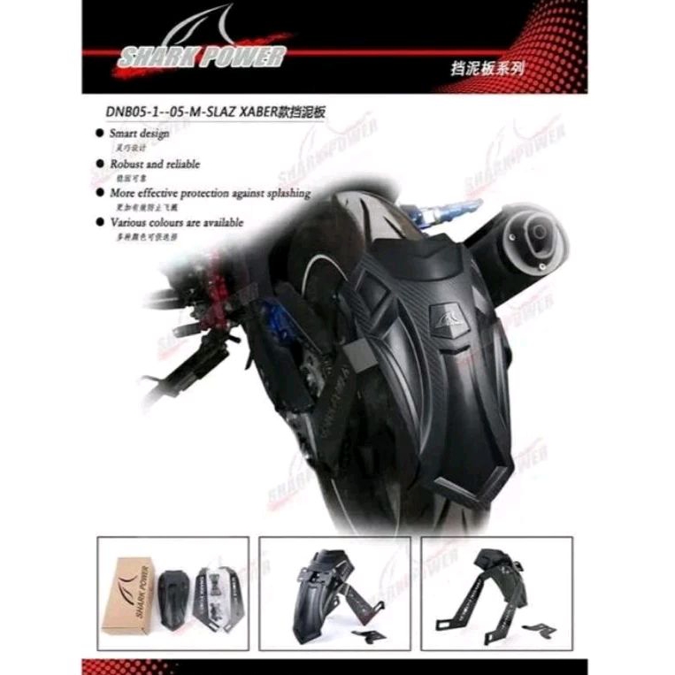 Mudguard Universal motor/ Mudgurd Custom SHARK POWER