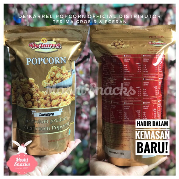 

BEST SELLER Popcorn deKarrel Foil Gold Halal MUI Popcorn Caramel deKarrel Popcorn For Kids