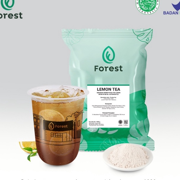 

Free Ongkir Bubuk Minuman LEMON TEA Powder 1g FOREST Bubble Drink