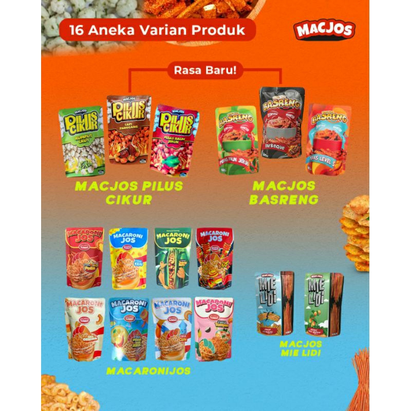 

Macaroni joz 100 gr rasa Tomyam