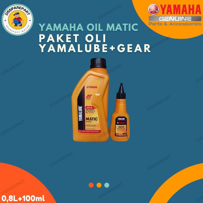 OLI YAMALUBE MATIC MIO PAKET OLI GARDAN ORIGINALMATIC